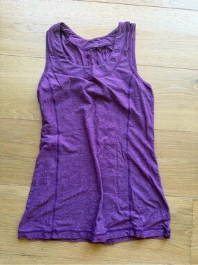 lululemon athletica Heathered Purple Marathon Tank
